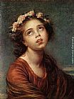 Elisabeth Louise Vigee-le Brun Wall Art - The Daughter's Portrait